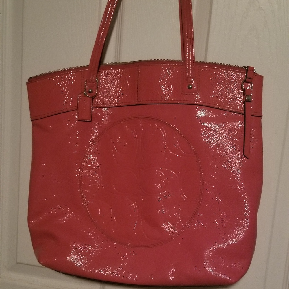 Large Coach leather bag